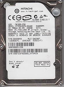 Hitachi HTS543225L9SA00 250GB SATA 2.5 Hard Drive