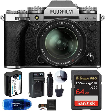 Fujifilm X-T5 Mirrorless Camera 18-55mm Lens Bundle