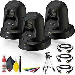 Panasonic AW-HN38HK NDI PTZ Camera 3-Camera Bundle