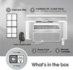 LG LW8024RSMX 8000 BTU Wi-Fi Window Air Conditioner