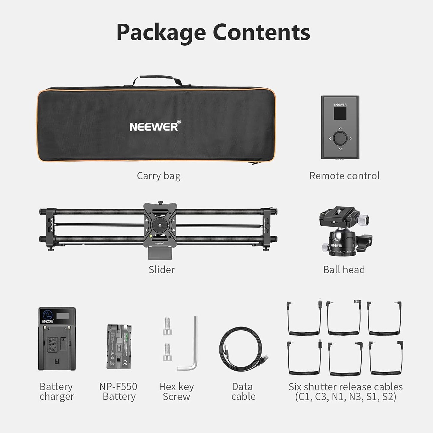 Neewer 10100505 39.4" Motorized Camera Slider Dolly