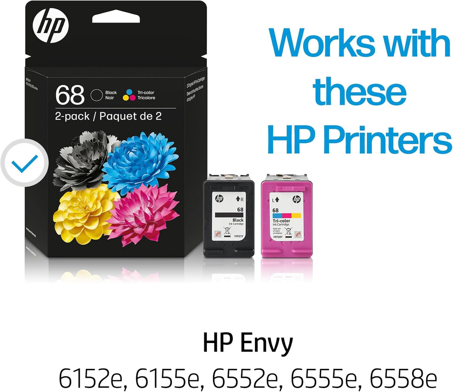 HP 68 Black/Tri-Color Ink Cartridge 2-Pack