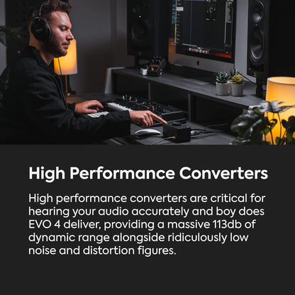 Audient EVO4 USB Audio Interface Recording Studio