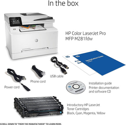 HP T6B82A LaserJet Pro M281fdw Wireless Color Laser Printer