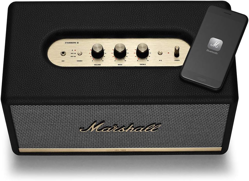 Marshall 1002485 Stanmore II Bluetooth Speaker (Renewed) - Black