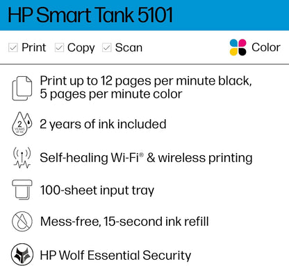 HP ST 5101 AIO Smart Tank Wireless Inkjet Printer