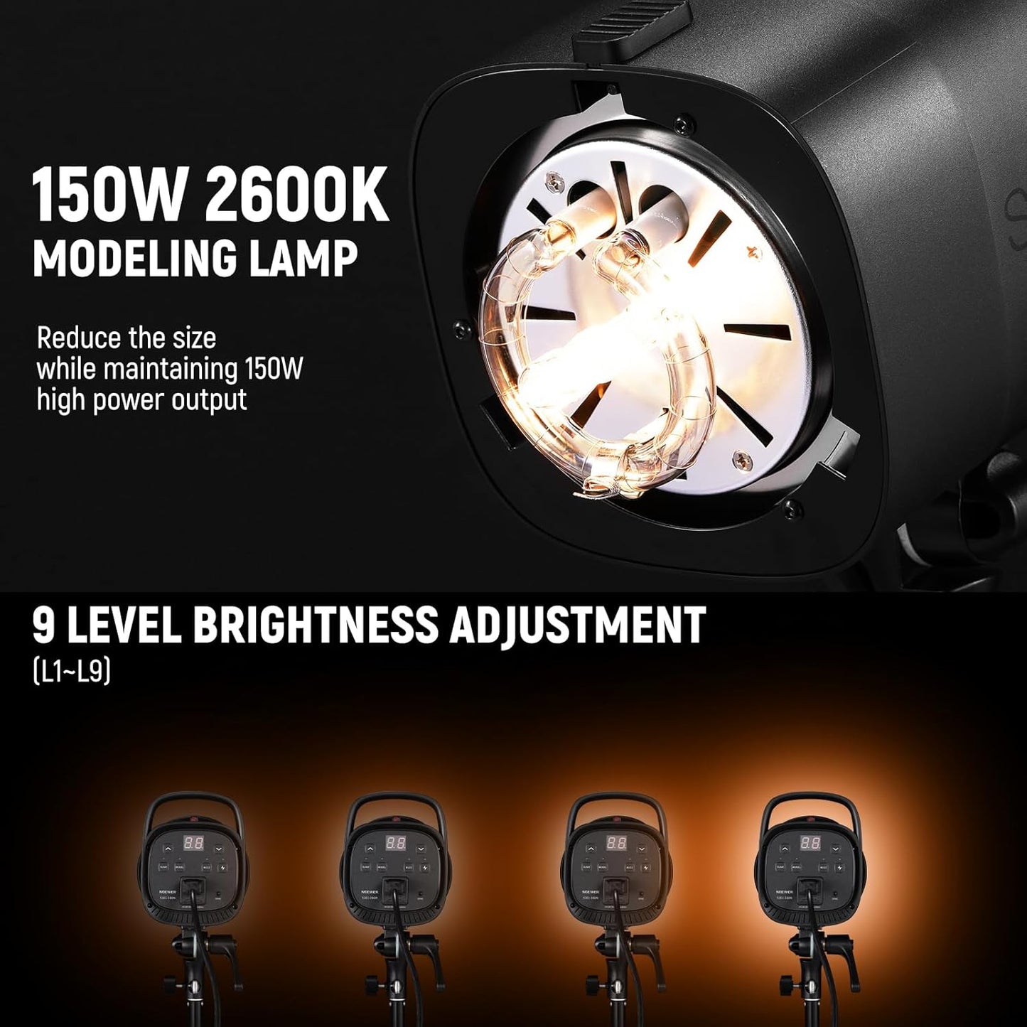 Neewer S101-300W Studio Strobe Flash Photography Light
