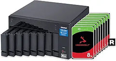 QNAP TVS-872XT: 8-Bay Thunderbolt NAS, 56TB RAID 5