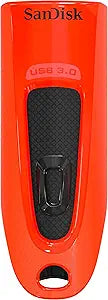 SanDisk USB Type A 64GB Flash Drive Red
