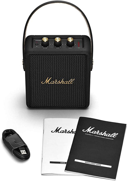 Marshall 1005544 Stockwell II Portable Bluetooth Speaker - Black & Brass