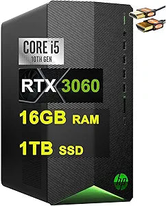 HP Pavilion Gaming Desktop, i5, 16GB RAM, 1TB SSD, RTX 3060