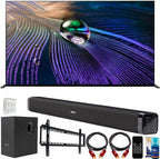 Sony E10SNXR65A90J 65-inch OLED 4K HDR Smart TV Bundle