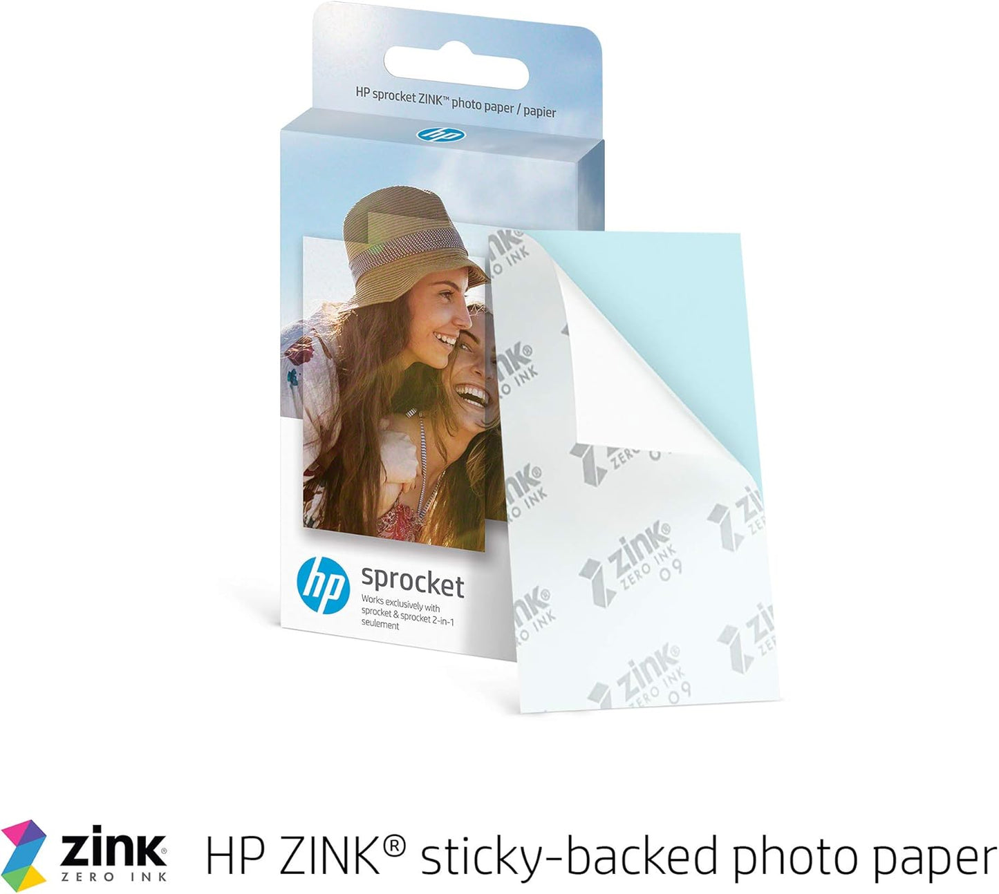 HP HPIKSPK1PRAMZ Sprocket Portable Photo Printer Bundle