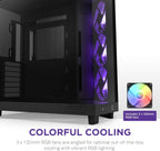 NZXT CC-H61FB-R1 H6 Flow RGB Airflow Mid-Tower Case