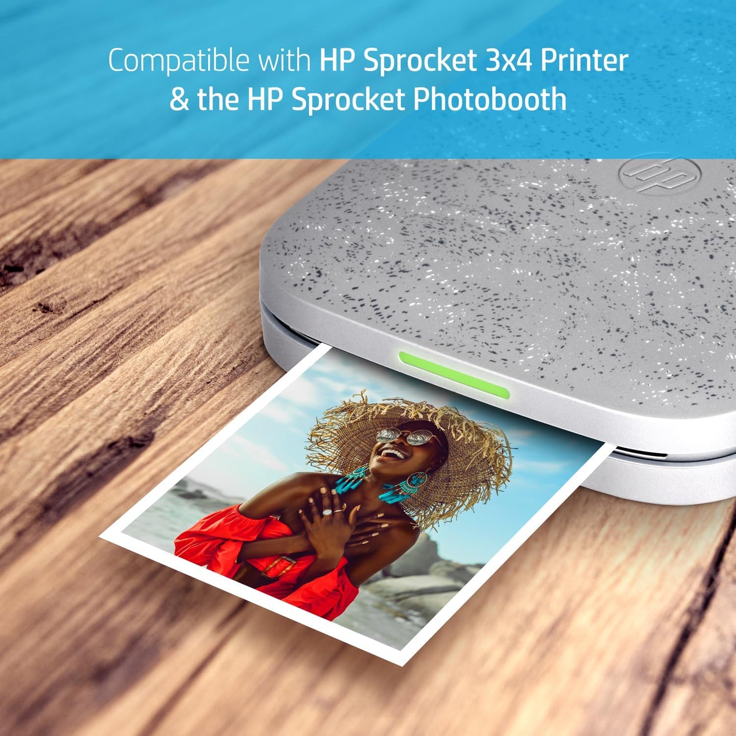 HP HPIZ3X450 Sprocket 3x4 Zink Sticky Photo Paper 50-Pack