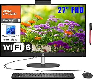 HP 27 Ryzen 5 All-in-One Desktop PC