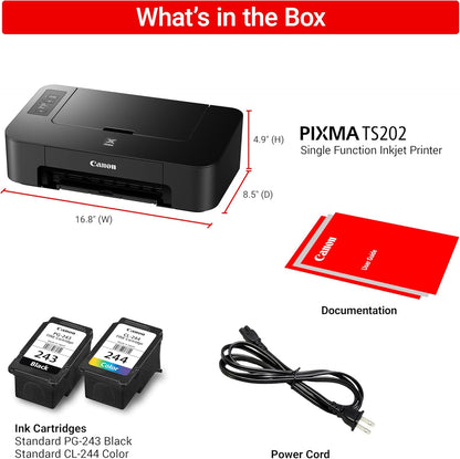 Canon TS202 Compact Inkjet Printer - Photo & Document Printing