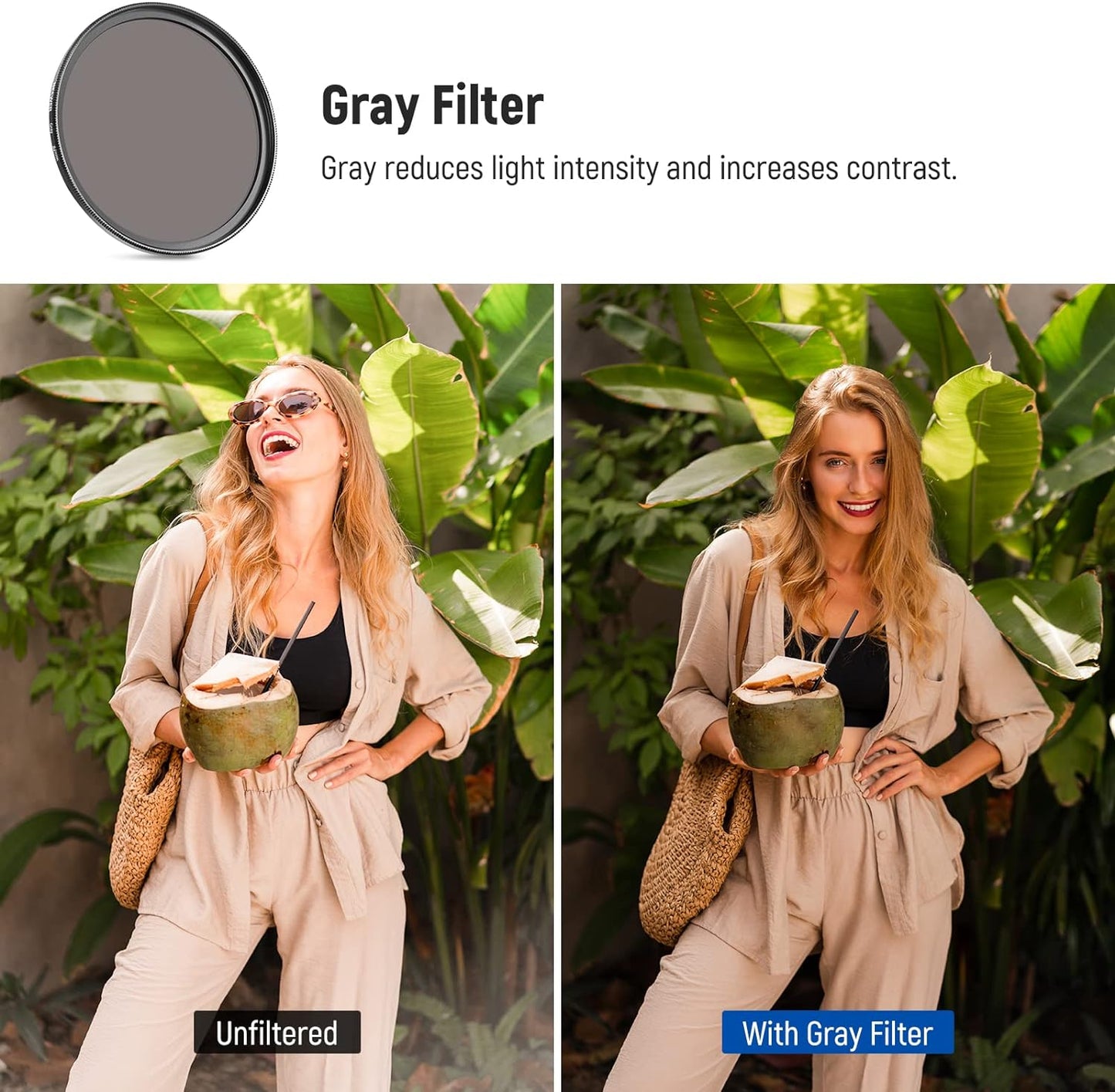 Neewer 10101680 67mm Color Lens Filter Set - 9 Pcs