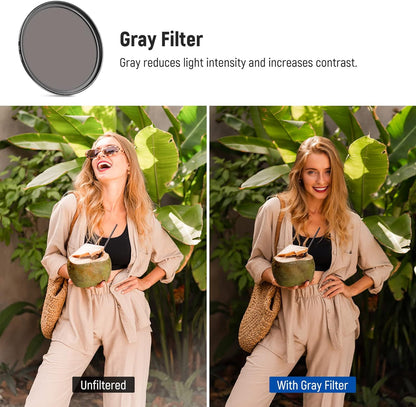 Neewer 10101680 67mm Color Lens Filter Set - 9 Pcs