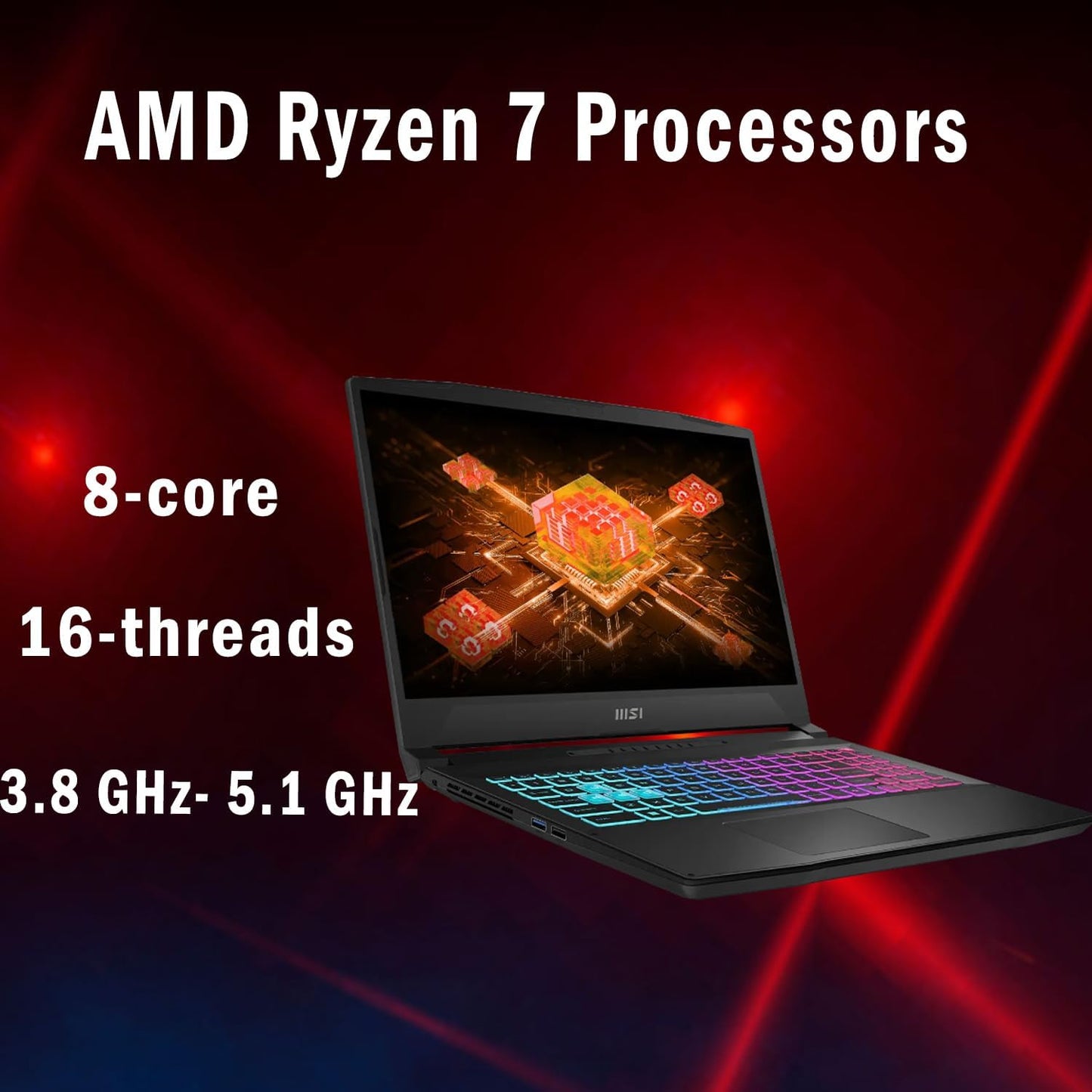 MSI 9S7-158N31 Katana A15 RTX 4070 QHD Gaming Laptop