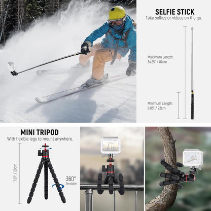 Neewer GP-65 65-in-1 Action Camera Accessory Kit
