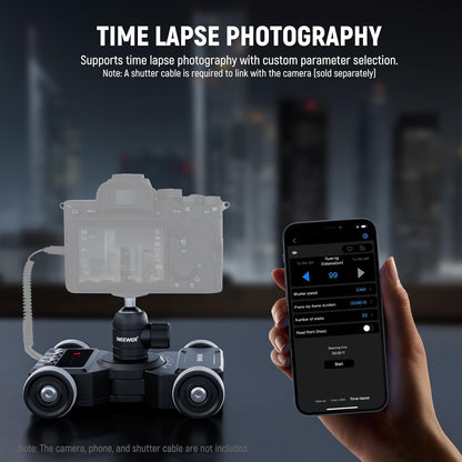 Neewer 10102645 Motorized Camera Dolly with App Control