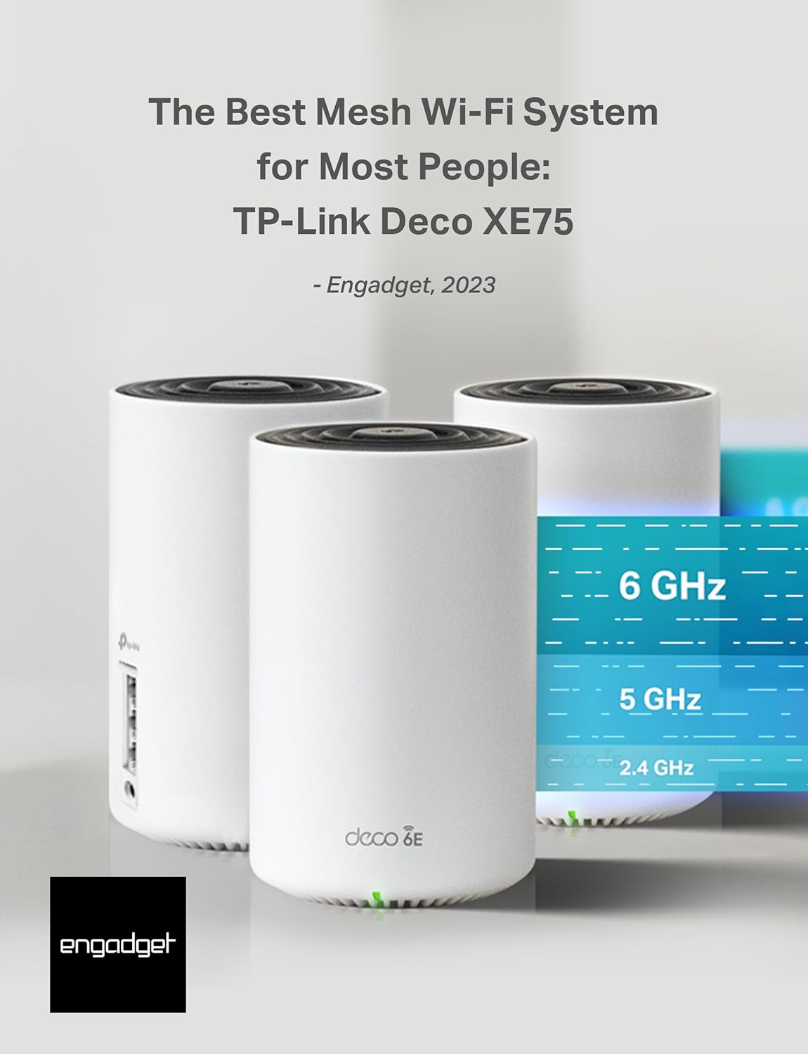 TP-Link Deco XE75(2-pack) AXE5400 Tri-Band WiFi 6E Mesh System
