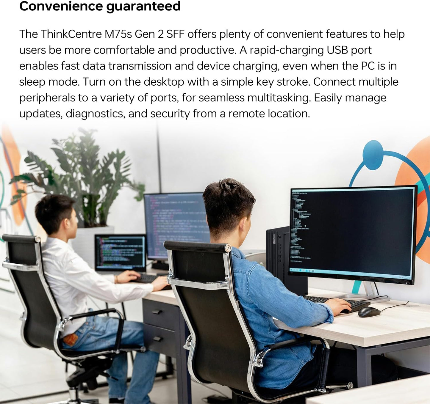 Lenovo 10U5 ThinkCentre Ryzen 5 Pro Desktop 512GB SSD