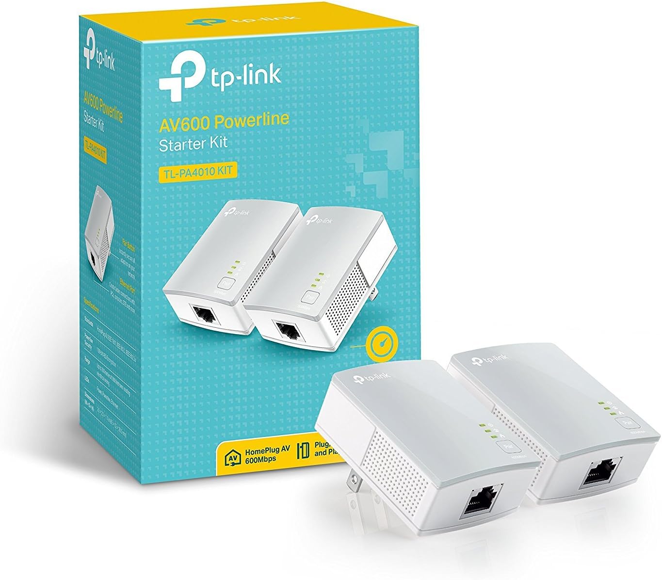 TP-Link TL-PA4010KIT AV600 Powerline Ethernet Adapter