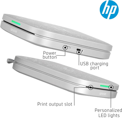 HP HPISP3X4W Sprocket 3x4" Portable Photo Printer