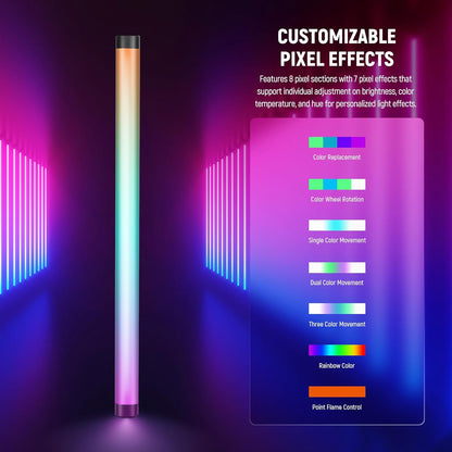 Neewer 10102495 TL60 RGB Tube Light Photography Wand