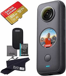 Insta360 ONE X2 360 Camera Bundle: 5.7K, 512GB Card