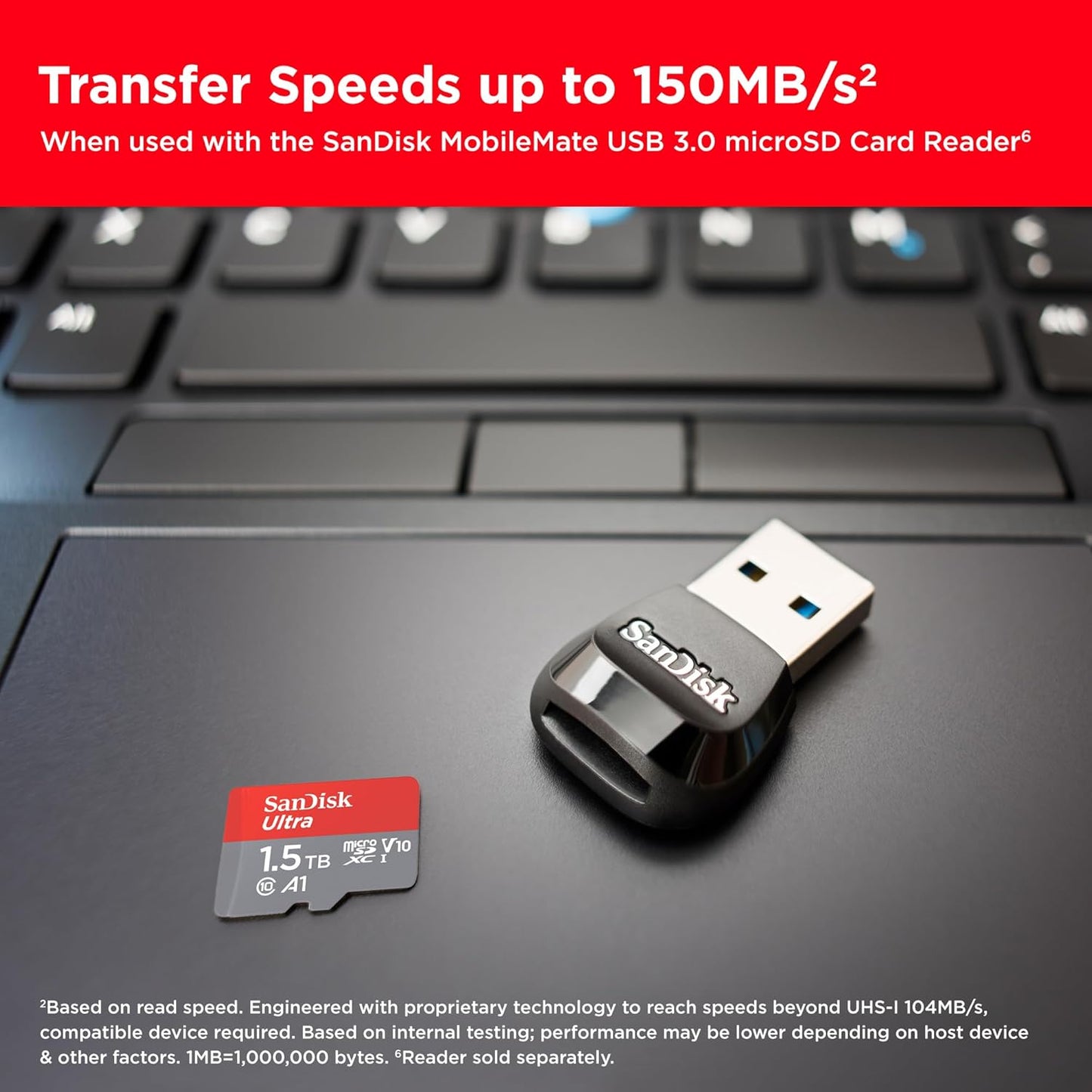 SanDisk SDSQUAC-1T50-GN6MA 1.5TB Ultra MicroSD Card