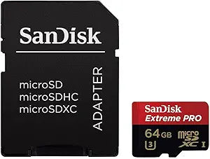 SanDisk Extreme PRO 64GB Micro SDXC UHS-I Card