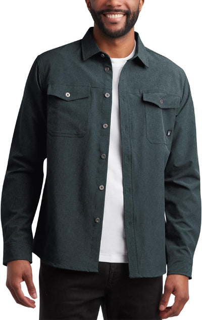 Spyder Men's Button Down Tech Performance Work Shirt