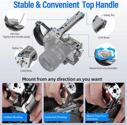 Sirui SCH-FX3/30-G Sony FX3 FX30 Camera Cage Kit Handle