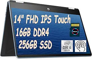 HP Pavilion x360 14" 2-in-1 Touchscreen Laptop i5 16GB 256GB SSD