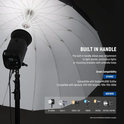 Neewer NS4U 71" Parabolic Reflective Photography Umbrella