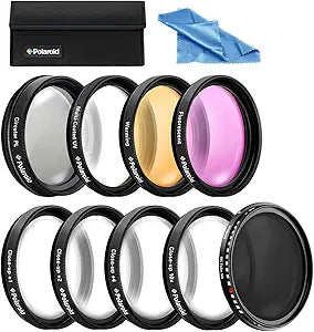 Polaroid AMZPL-FIL62K1 62mm HD Filter Kit - UV CPL ND