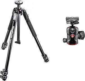 Manfrotto MT190X3 Aluminum Tripod Kit MH496-BHUS — main product image