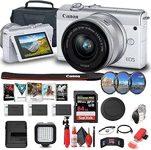 Canon EOS M200 Renewed Mirrorless Camera 15-45mm Lens Kit