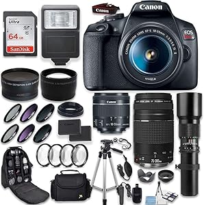 Canon Canon EOS Rebel T7 DSLR Camera Kit (Renewed)