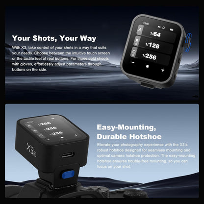 Godox X3S TTL Wireless Flash Trigger for Sony Camera OLED