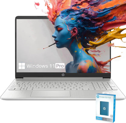 HP Essiential 15.6" Core i3 Laptop with WOWPC Bundle