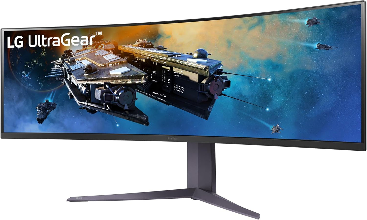 LG 45GR65DC-B Ultragear 45-Inch Curved Gaming Monitor QHD 200Hz