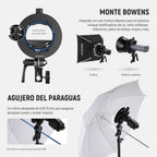 Neewer 10104839 CRB1 S-Type Speedlite Bracket Bowens Mount