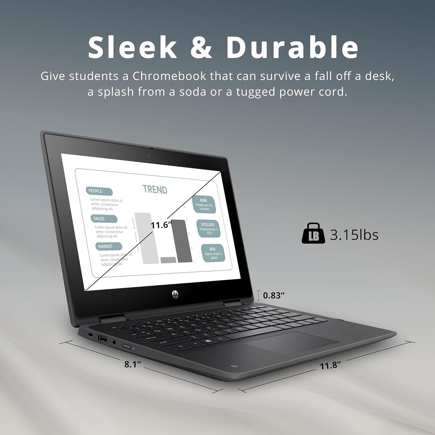 HP Probook x360 Intel Celeron 11.6" Touchscreen Laptop