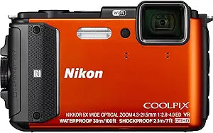 Nikon 26493 Coolpix AW130 16MP Waterproof Digital Camera (Renewed)