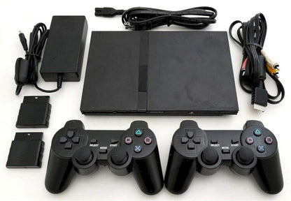 Sony PS2 SLIM Console + 2 Wireless Controllers (Renewed)