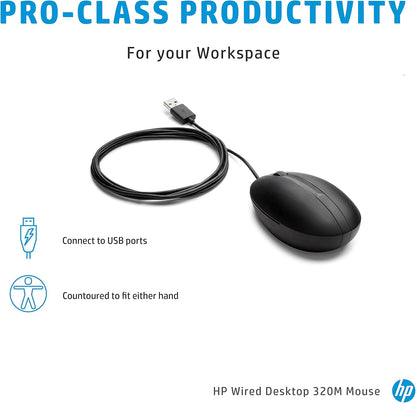 HP 320M Wired Desktop Mouse USB